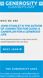 Mobile Screenshot of generositygameplan.com