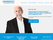 Tablet Screenshot of generositygameplan.com